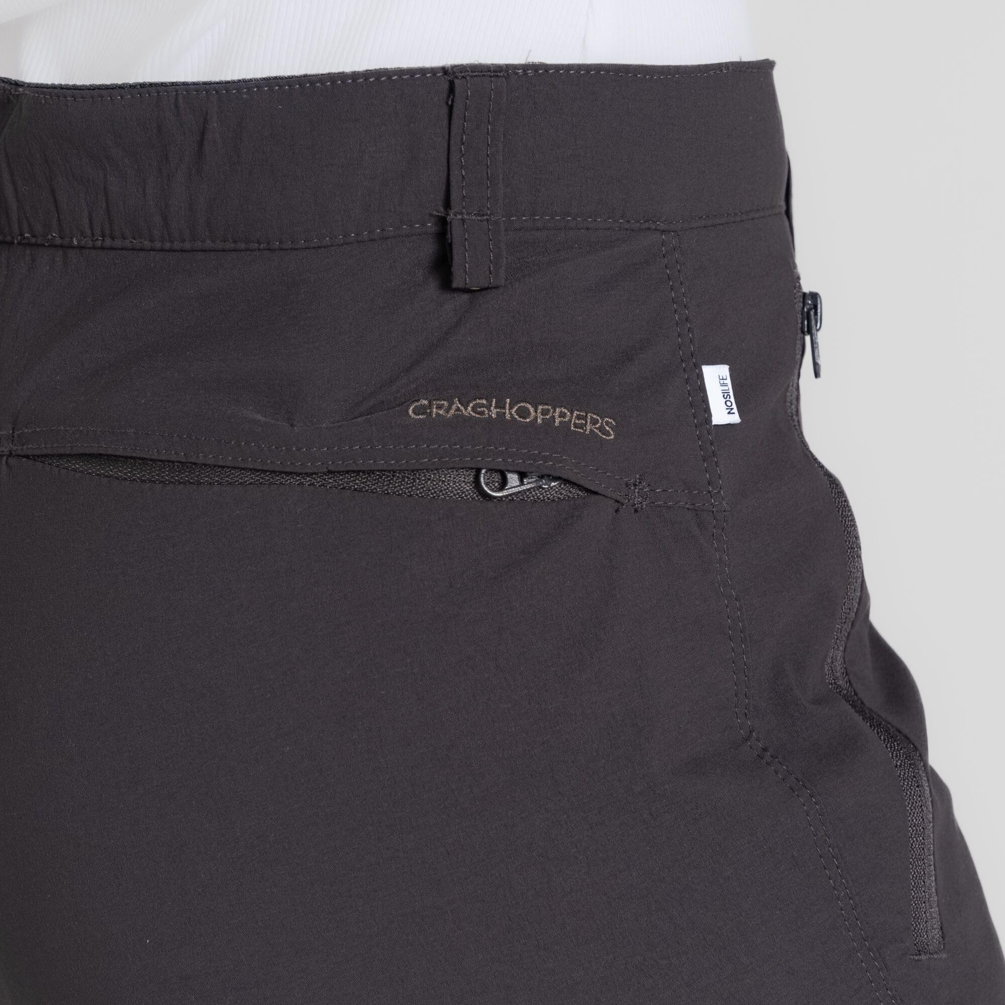 Craghoppers Women's Insect Shield Pro Pant III Charcoal reflective heel tape