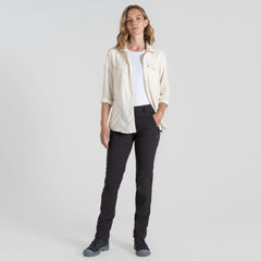 Craghoppers Pant III quick-dry nylon texture ideal for warm-weather hikes.