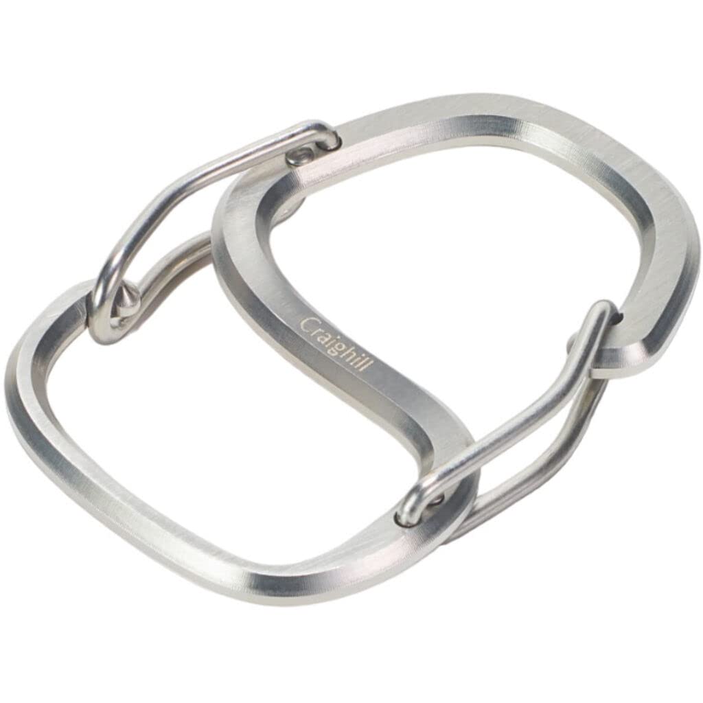 Craighill Coachwhip carabiner clip, secure daily key attachment with durable stainless steel.