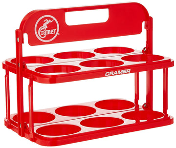 Cramer collapsible water bottle carrier front view ideal for easy transport.