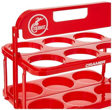 Cramer collapsible water bottle carrier in use for outdoor training.