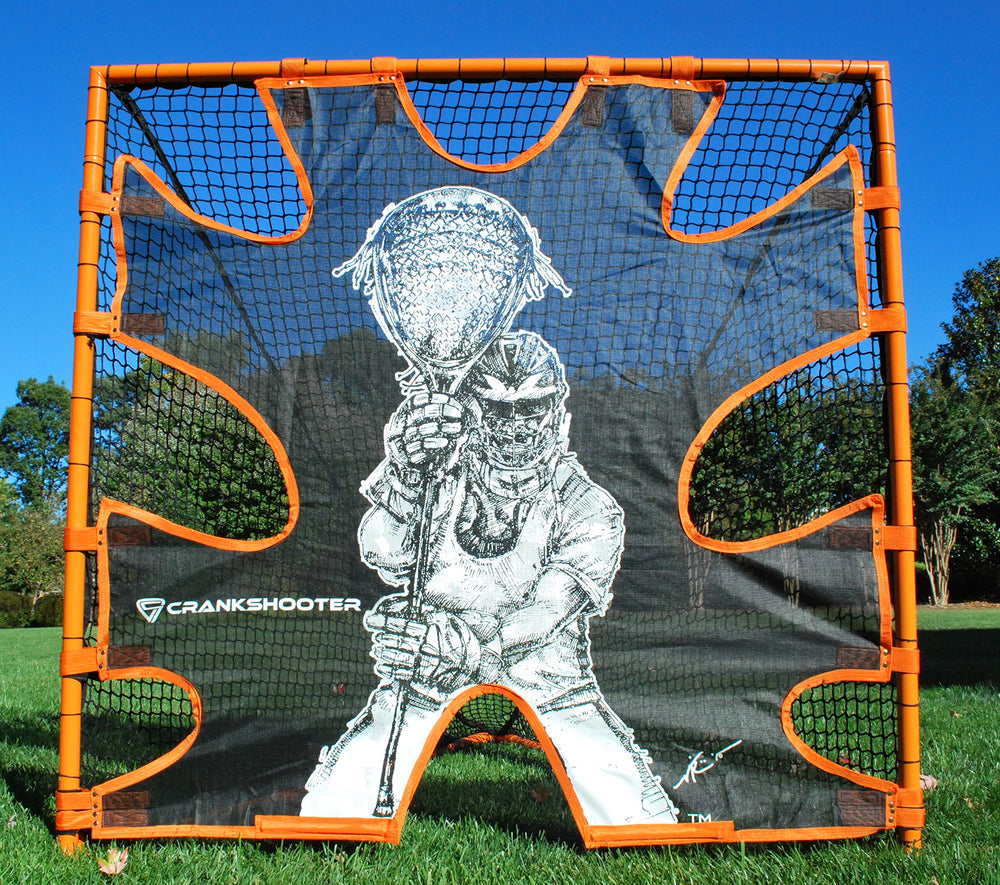 CRANKSHOOTER Shot Trainer front view highlights easy installation and quick setup for outdoors.