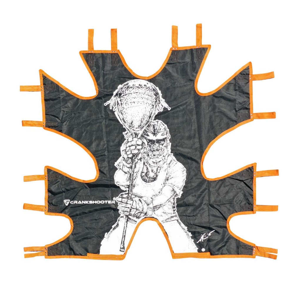 CRANKSHOOTER Shot Trainer side view shows durable triple stitching for rugged practice sessions.