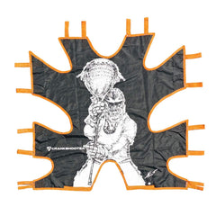 CRANKSHOOTER Shot Trainer side view shows durable triple stitching for rugged practice sessions.