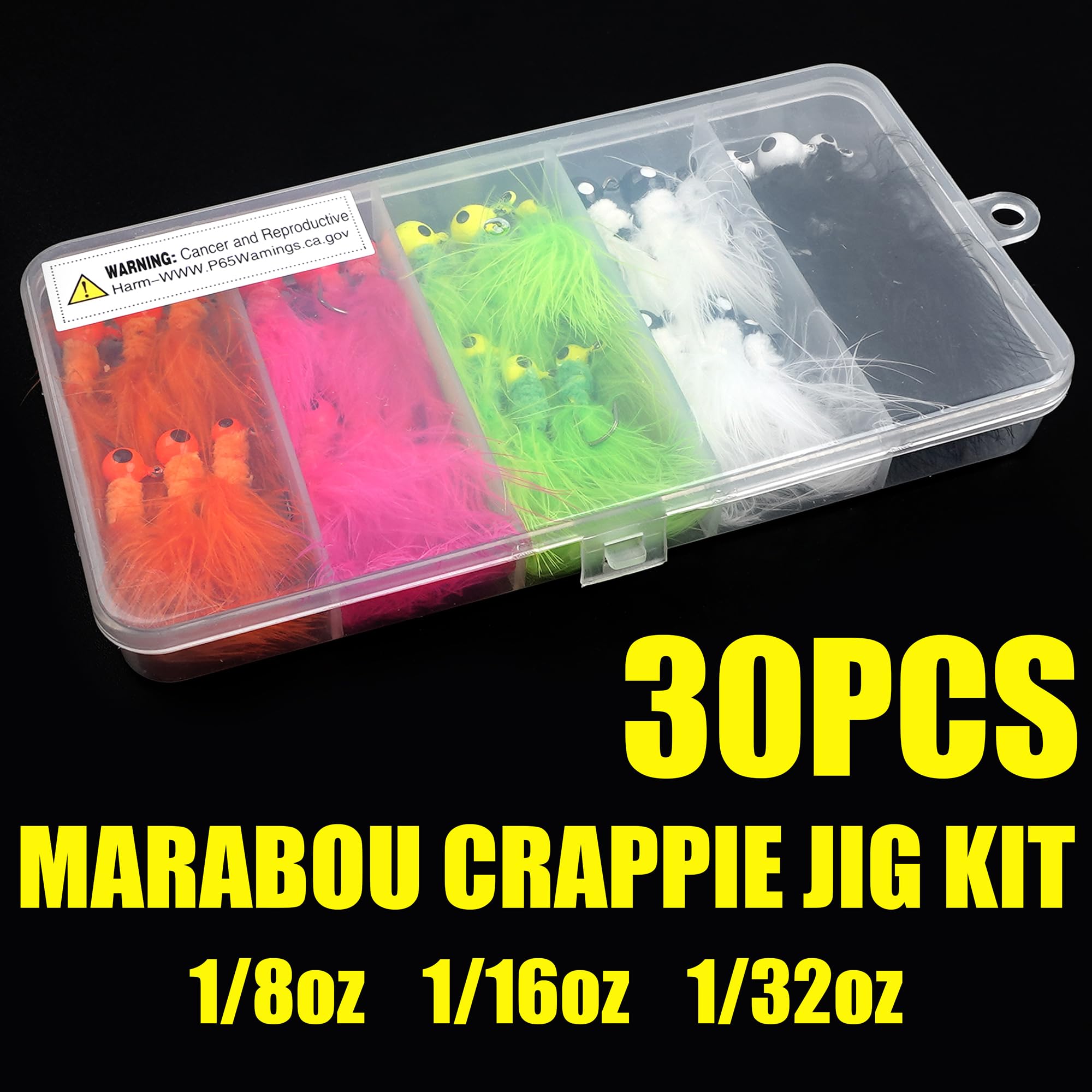 Sharpened hooks on crappie jig lures for durability