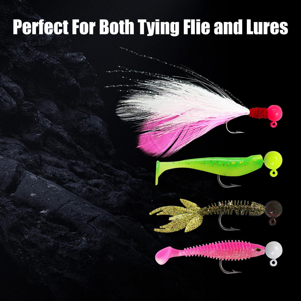 Jig head showing sharp hook and built-in bait keeper collar
