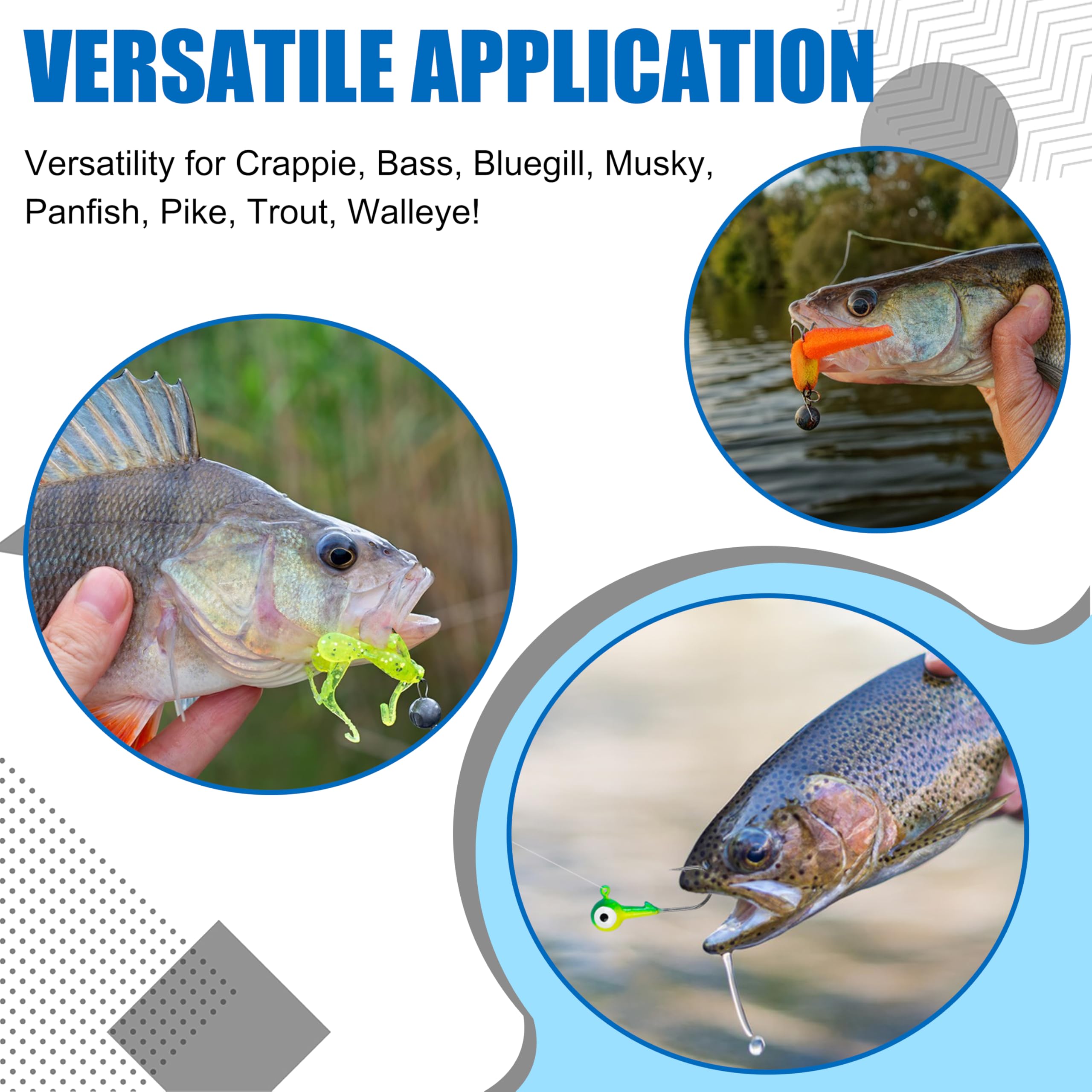 Jig heads packaged in a reusable tackle box