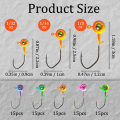 Jig heads in 1/16oz weight