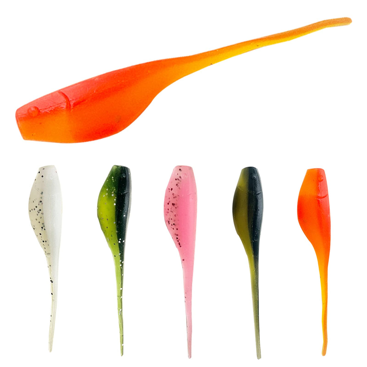 75-piece Crappie Lures Kit with 5 colors in a portable case