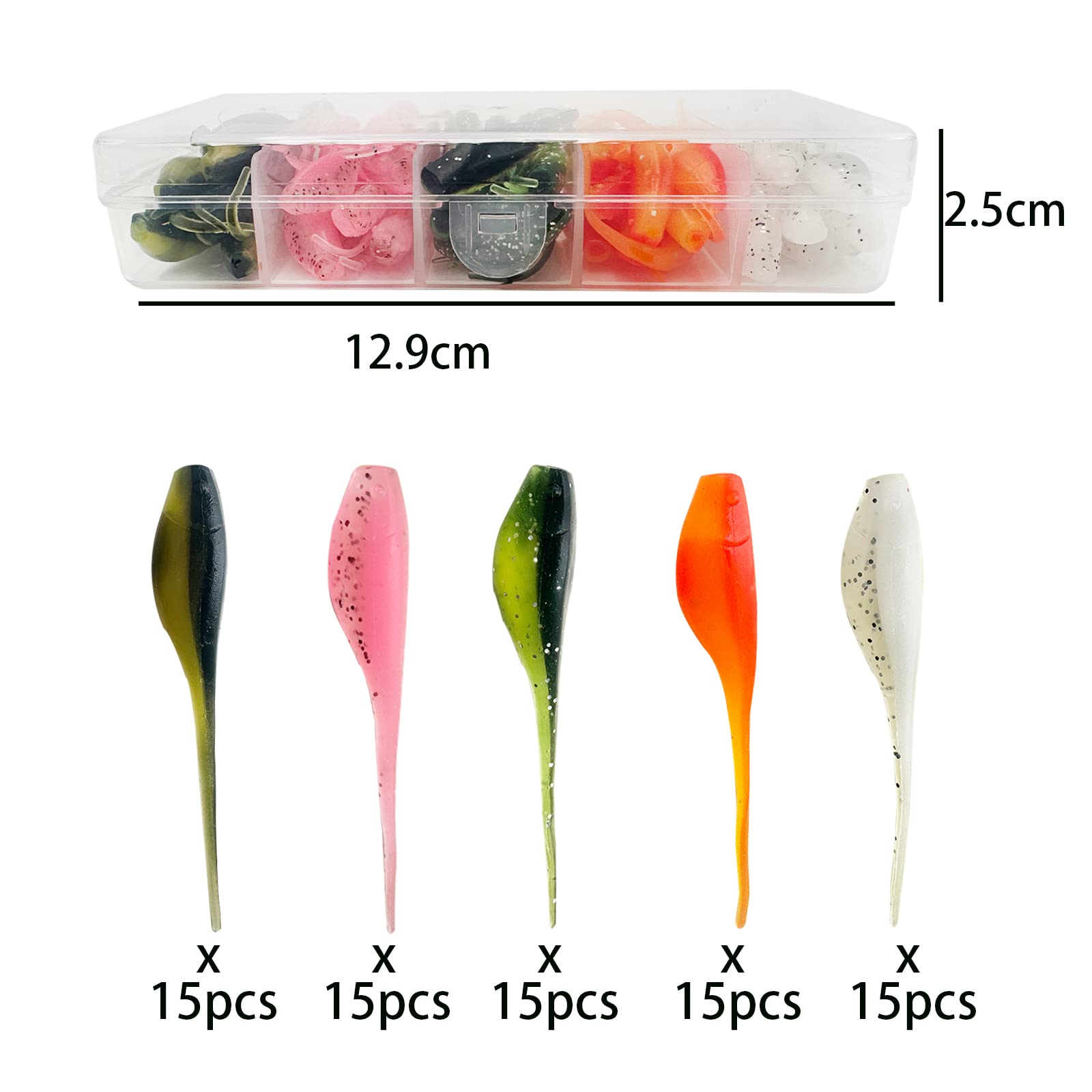 Color options of crappie lures for different water conditions