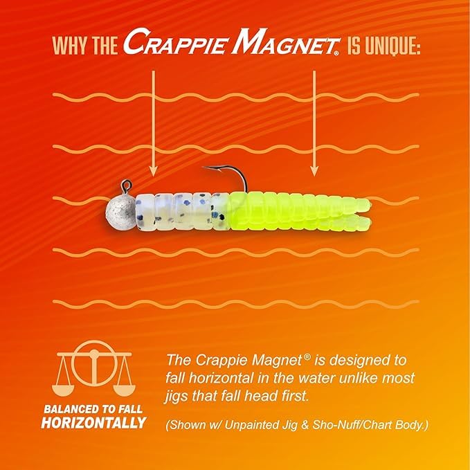 Crappie Magnet body color options from Leland's Lures Best of the Best Kit
