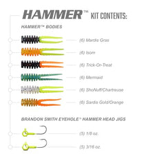 Crappie Magnet Hammer Kit soft plastic durability for repeated casts