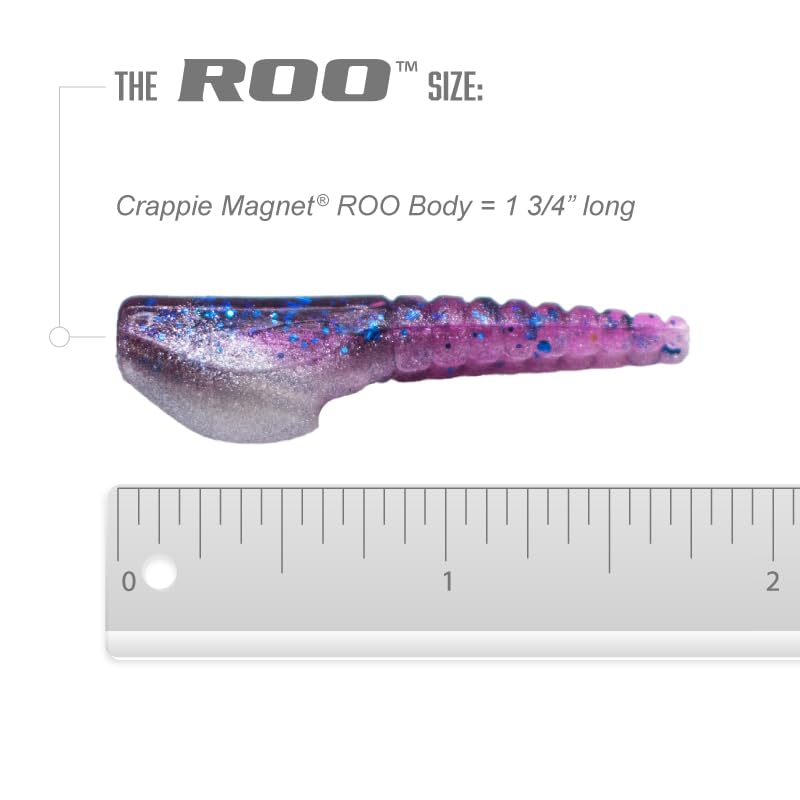 Crappie Magnet Roo kit scent pouch, enhances attractant delivery during casts.