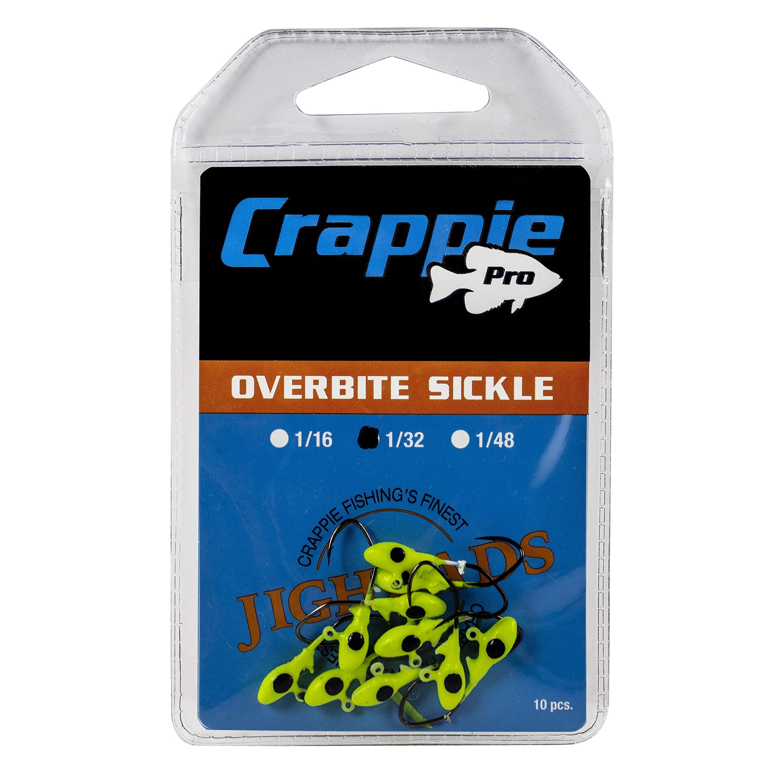 Crappie Pro Mo'Glo jig head chartreuse enhances visibility and bait retention.