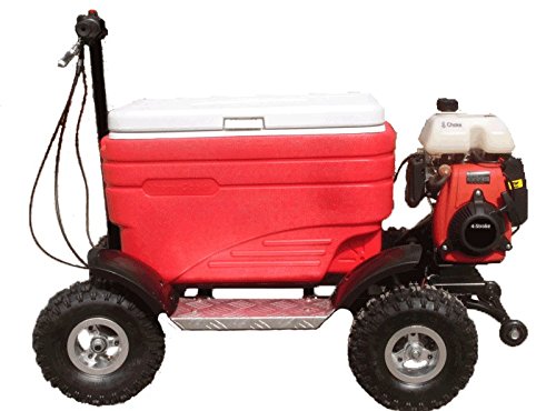 Crazy Coolers four-wheeled setup tackles all terrain confidently.