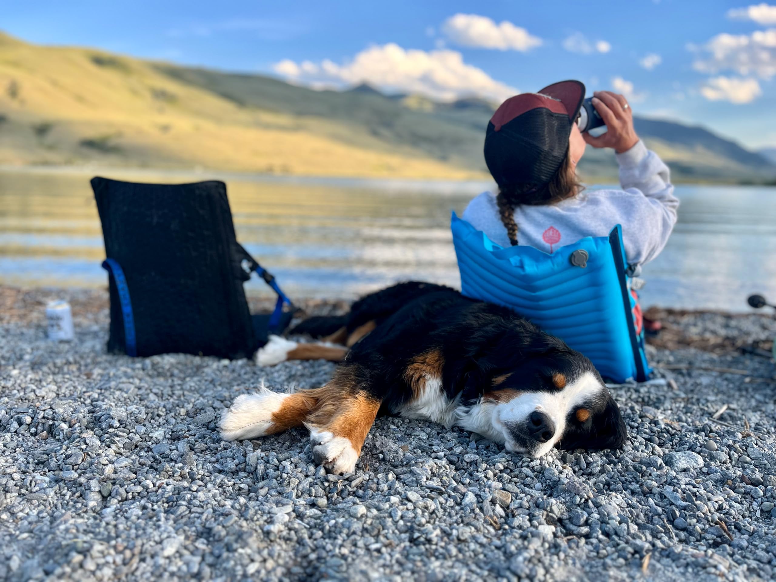 Crazy Creek AirCliner Original dual-use chair and 3/4 sleeping pad.