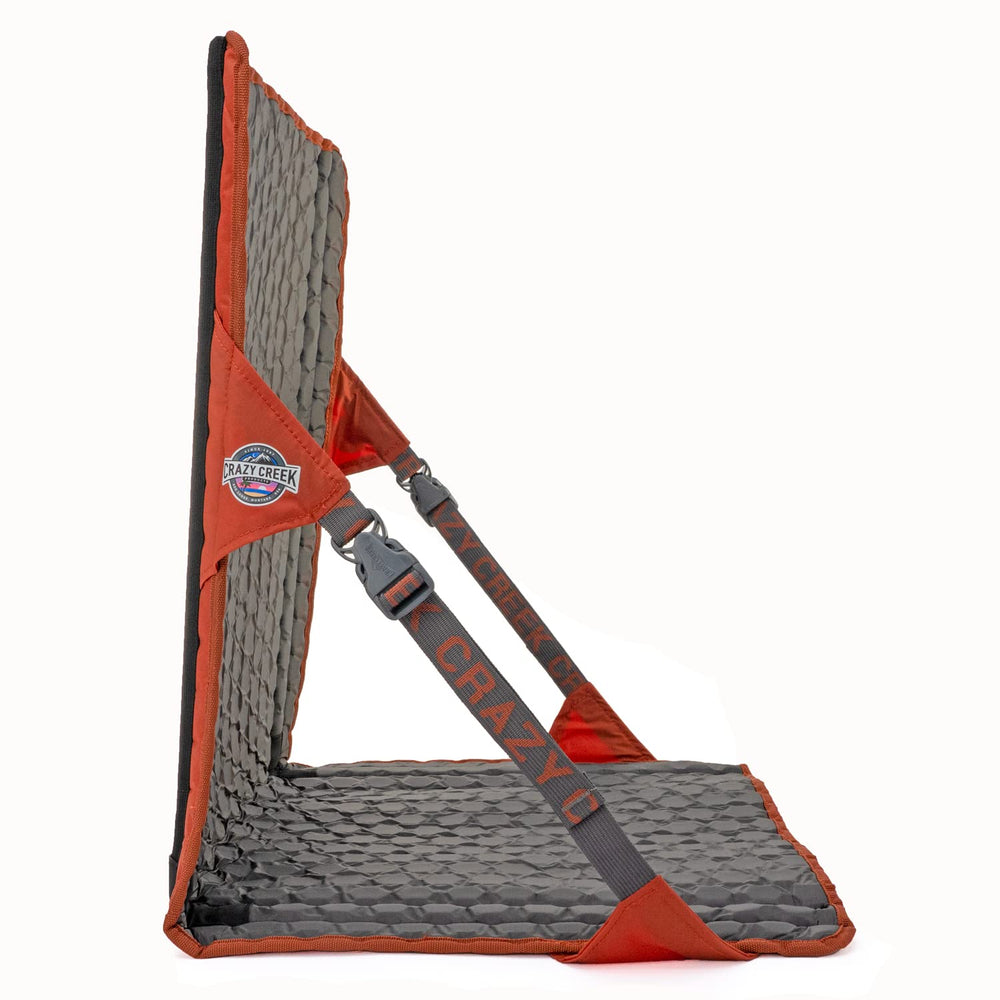 Crazy Creek HEX 2.0 LongBack adjustable straps showcase recline customization for rest