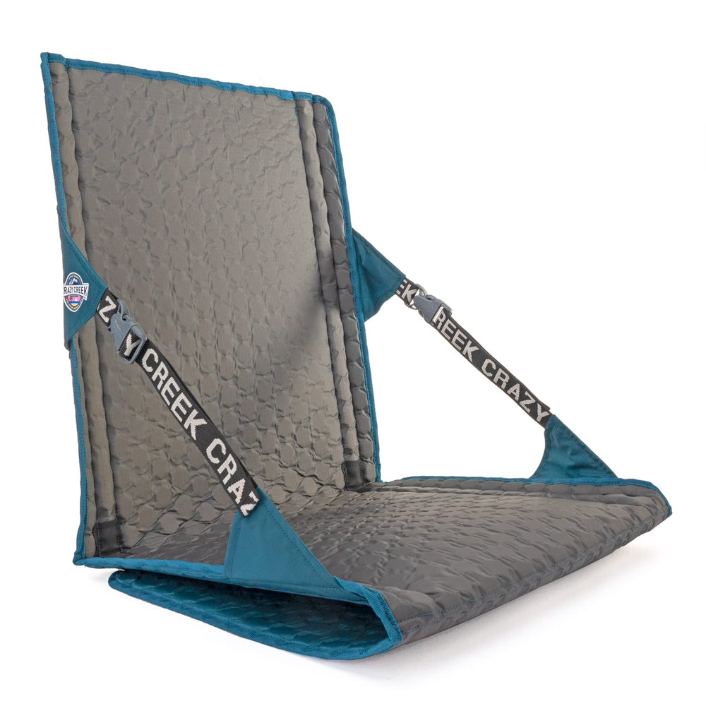 Crazy Creek HEX 2.0 PowerLounger bottom flap adds cushioning on uneven terrain