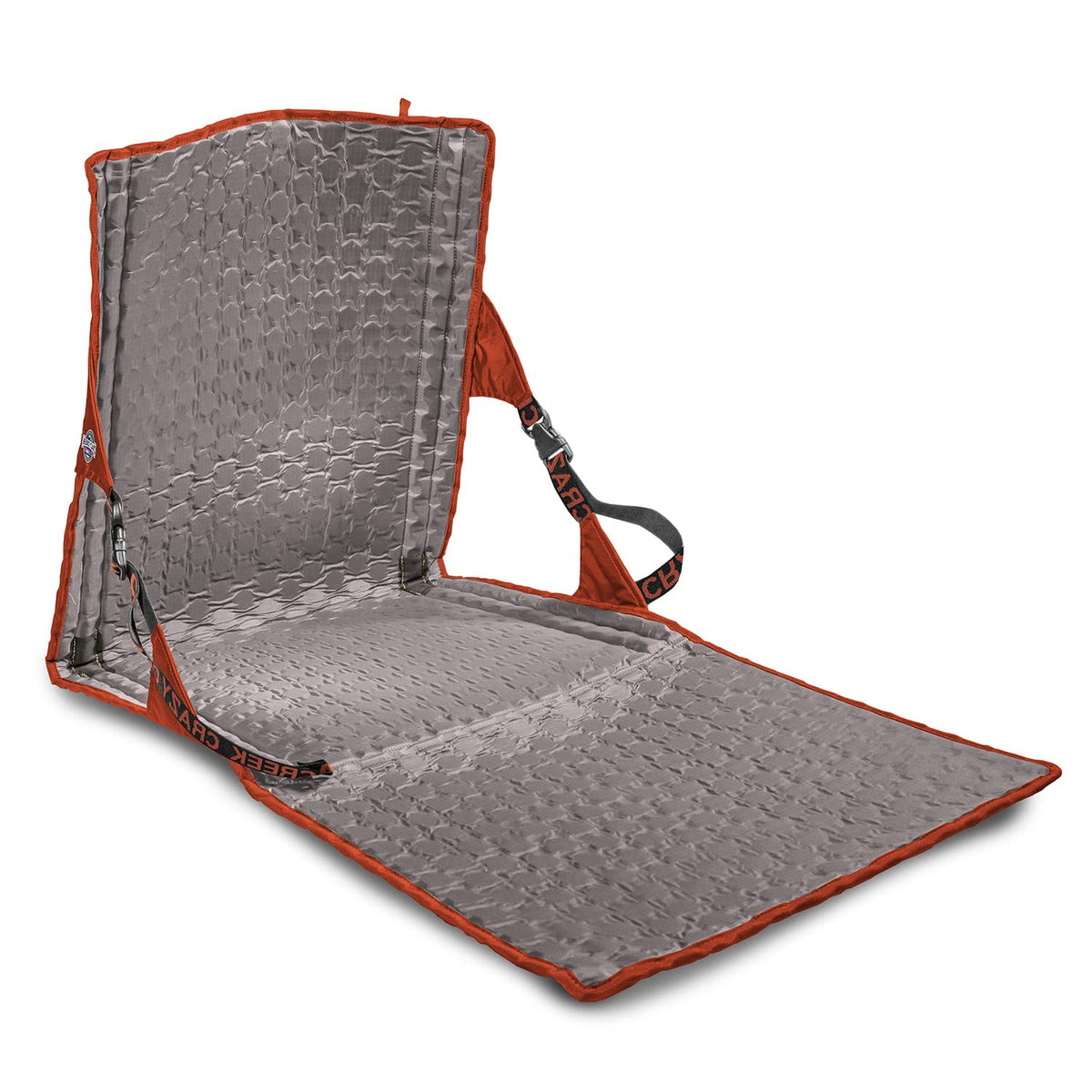 Crazy Creek HEX 2.0 PowerLounger rolled compact, ideal for backpacking comfort on the go