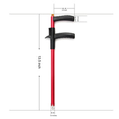 Aluminum body with stainless steel hook close-up