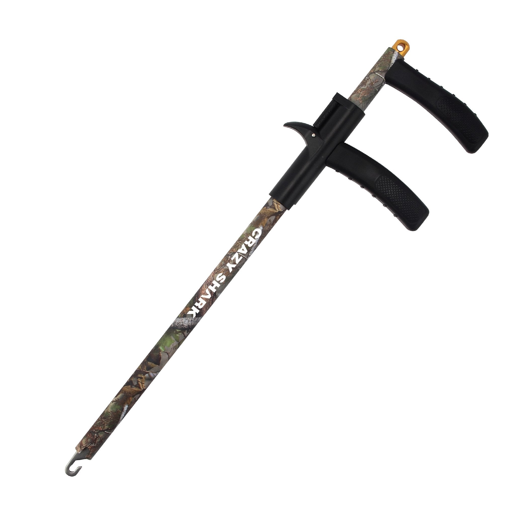 Crazy Shark aluminum hook remover in camouflage finish