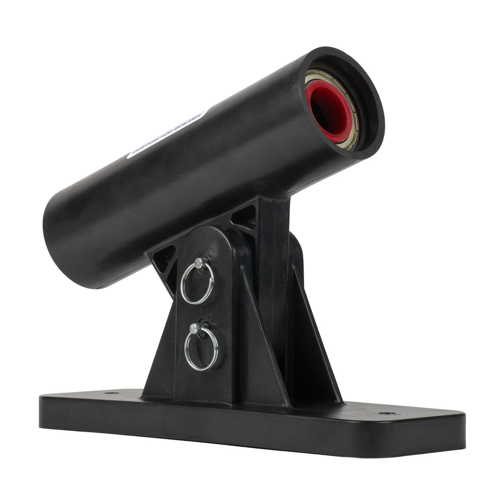 CRB Spine Finder base-mounted for stable bench setup enabling precise spine locating.