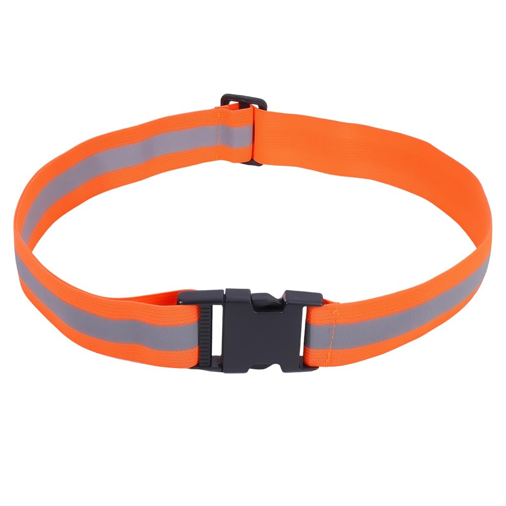 CREATCABIN orange reflective belt worn at the waist for improved night visibility