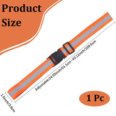 CREATCABIN quick buckle closure on reflective belt enables easy on-the-go safety