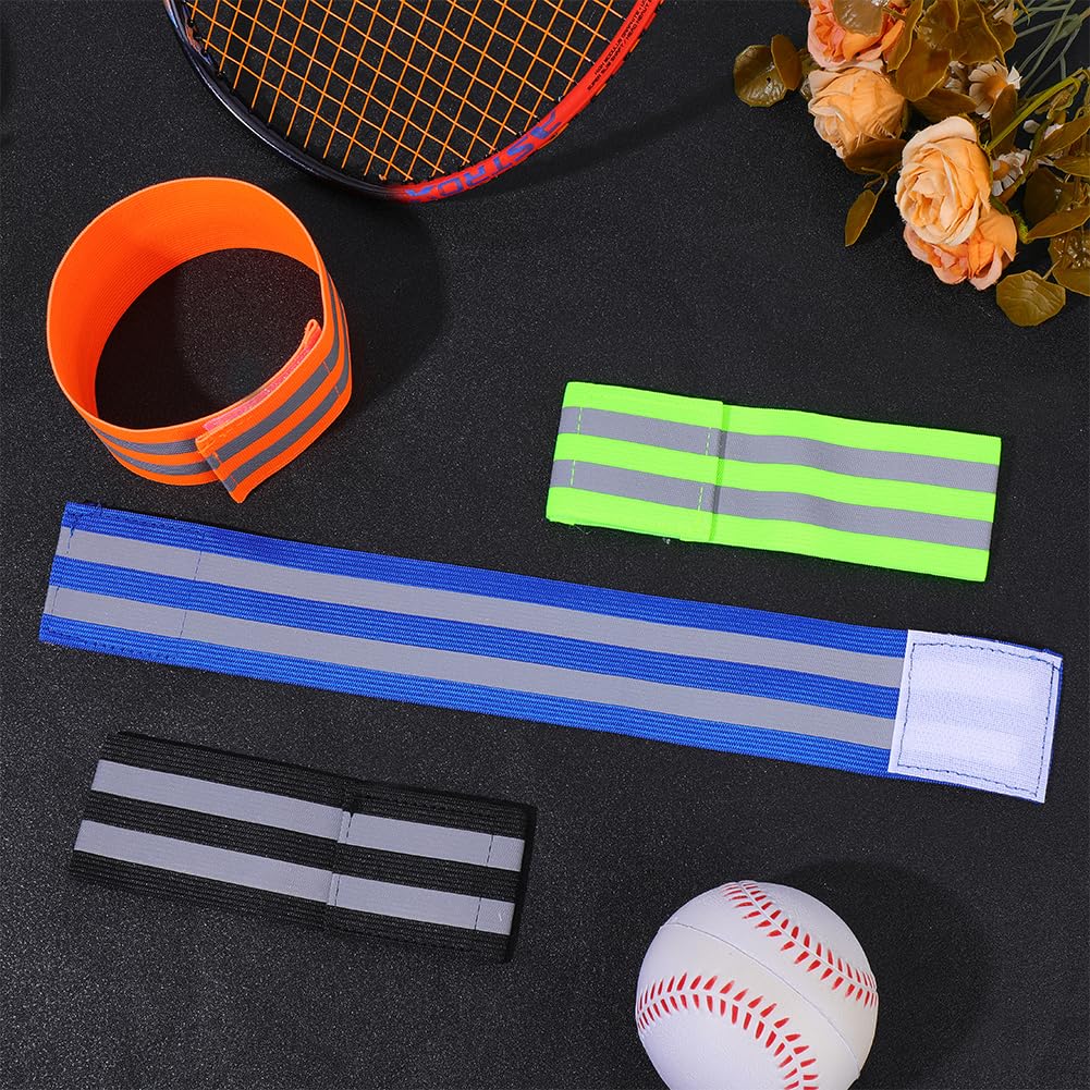 CREATCABIN reflective armband in orange brightens visibility in rain or fog