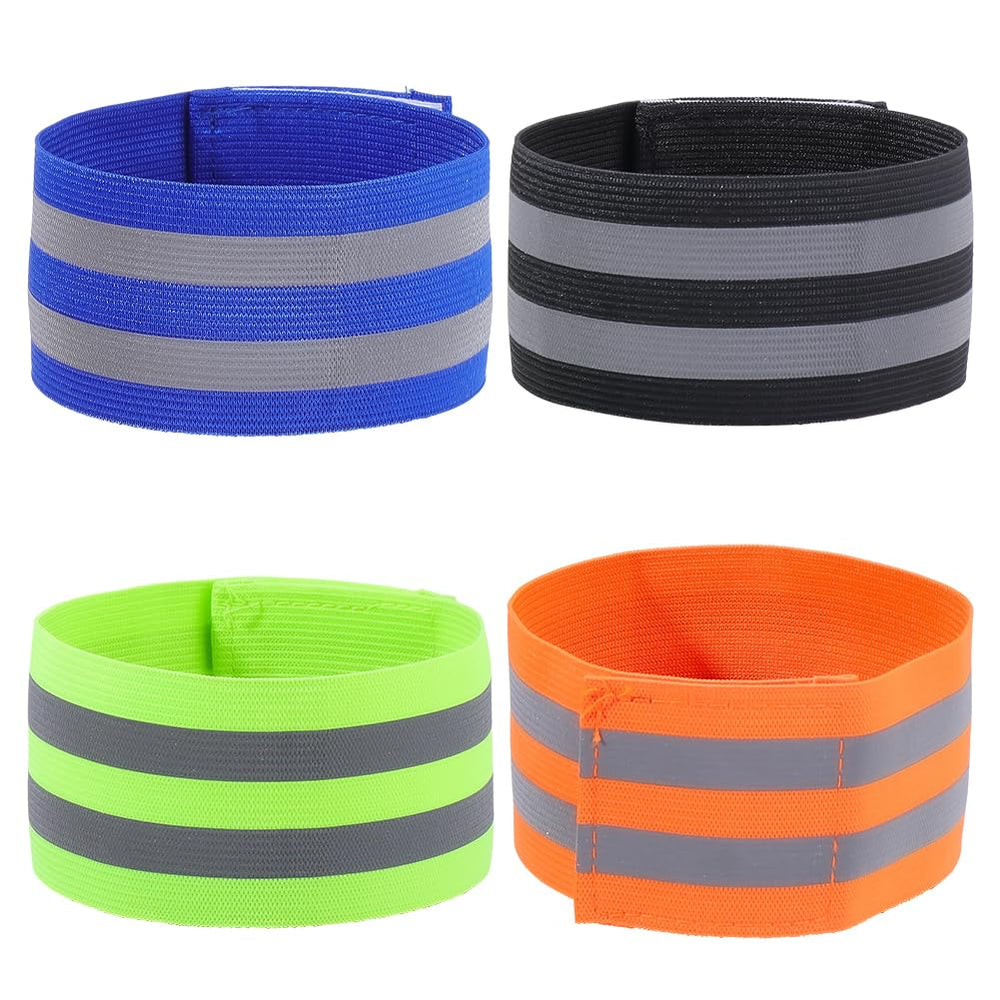 CREATCABIN 4-pack reflective armbands ideal for family outdoor activities