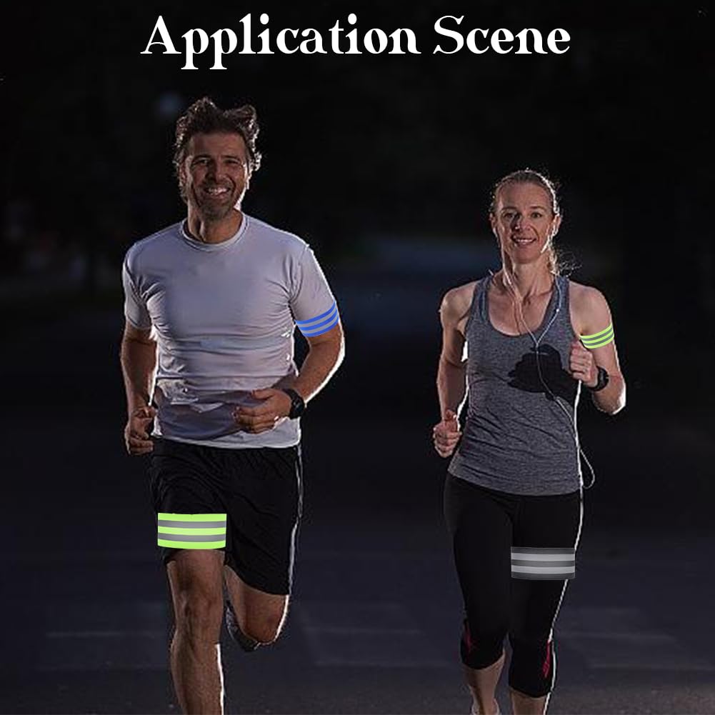 CREATCABIN reflective armband worn on the wrist for secure reflectivity