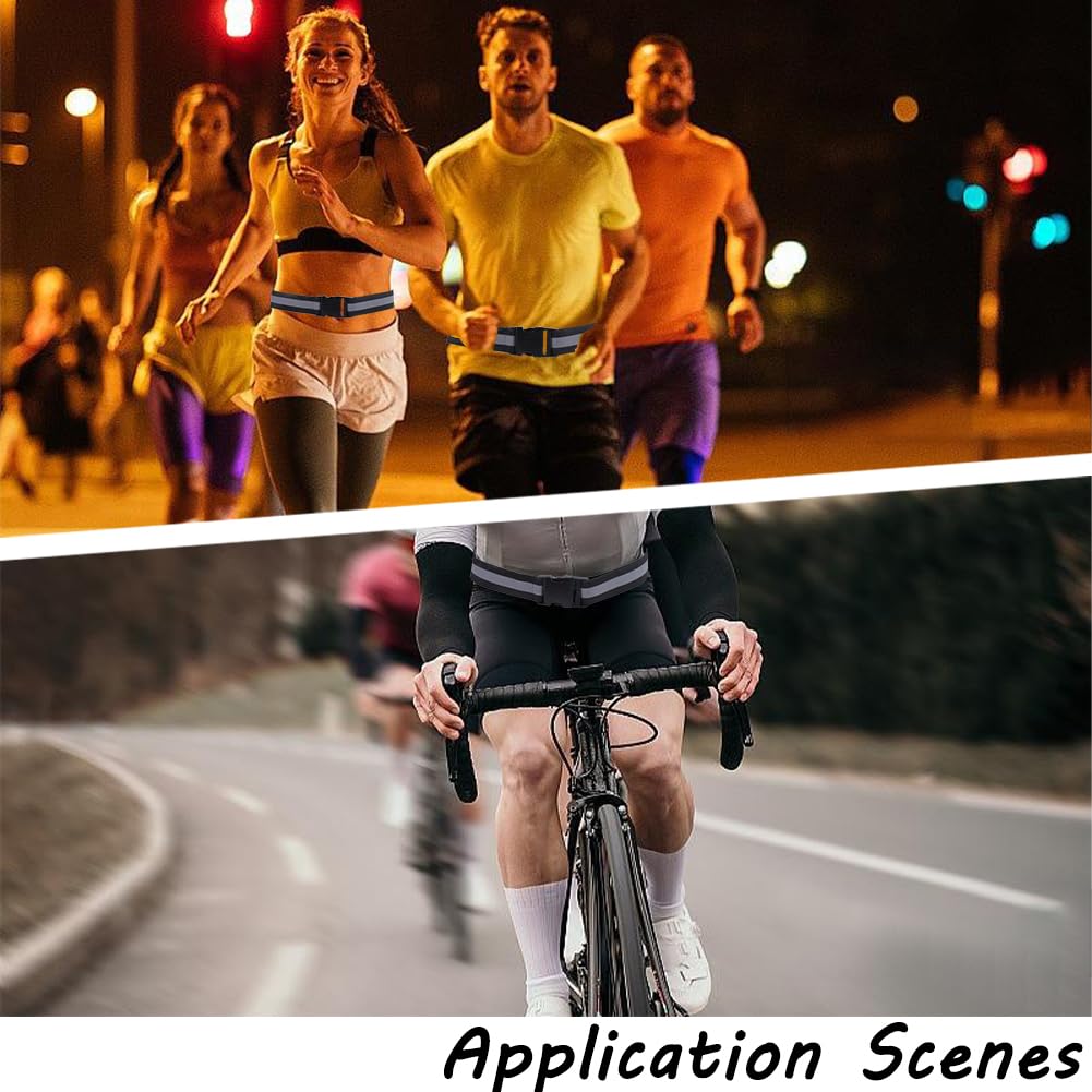 CREATCABIN Wide reflective strip enhances visibility during night running or cycling.