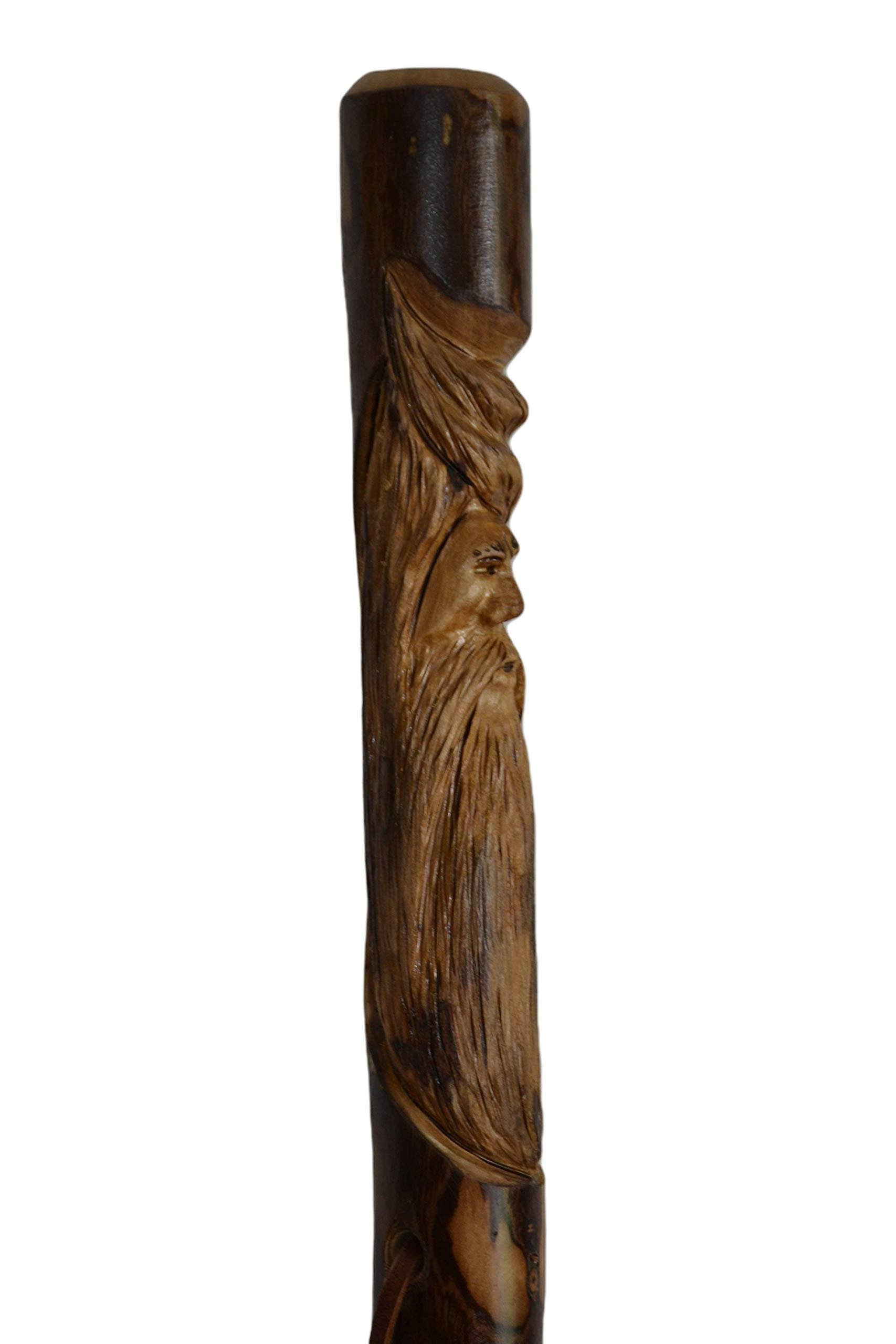 CreationCarvings rubber tip provides stable footing on uneven terrain.