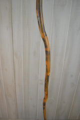 CreationCarvings walking stick with rubber tip for secure grip on uneven terrain