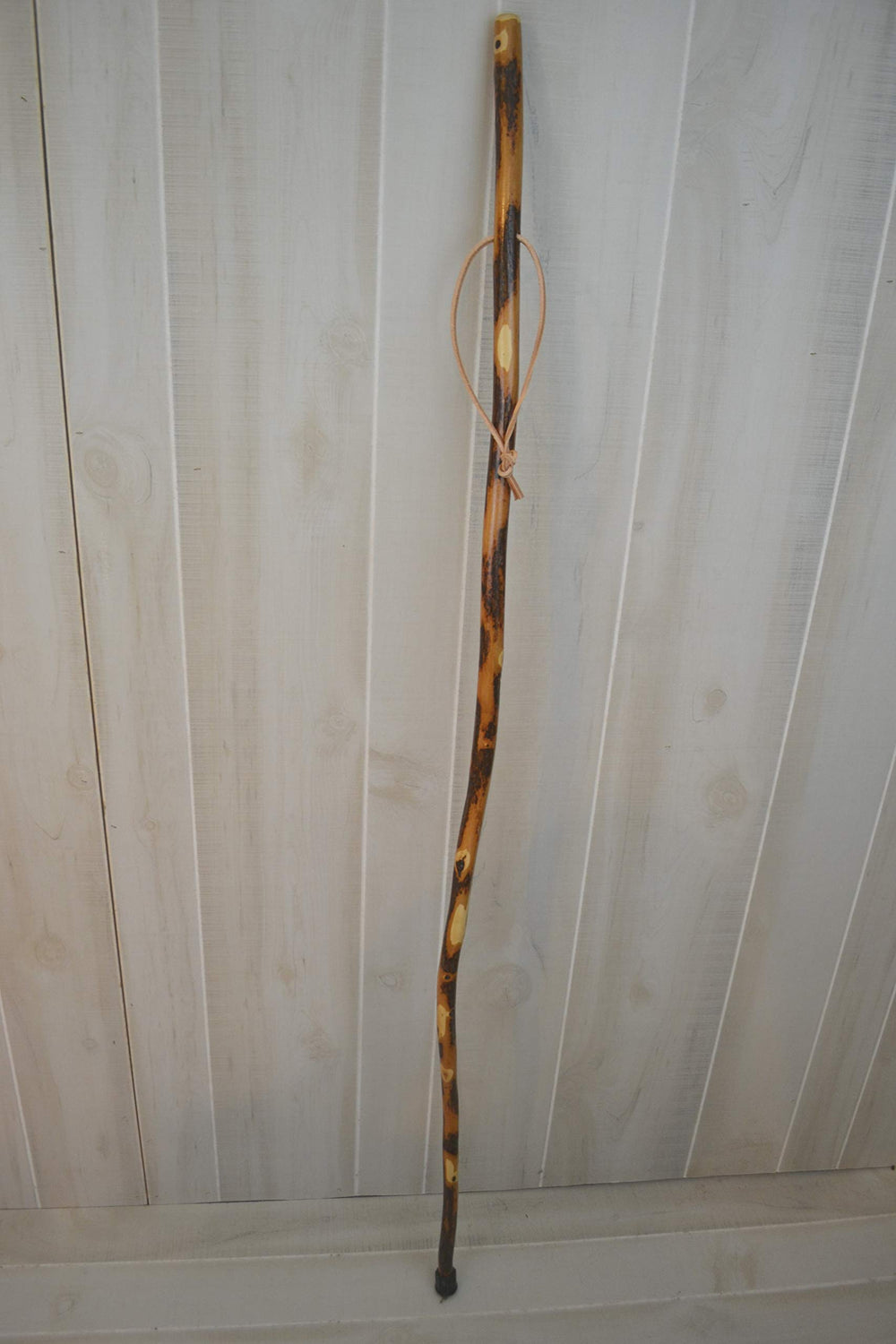 CreationCarvings strong wood construction walking stick for outdoor durability