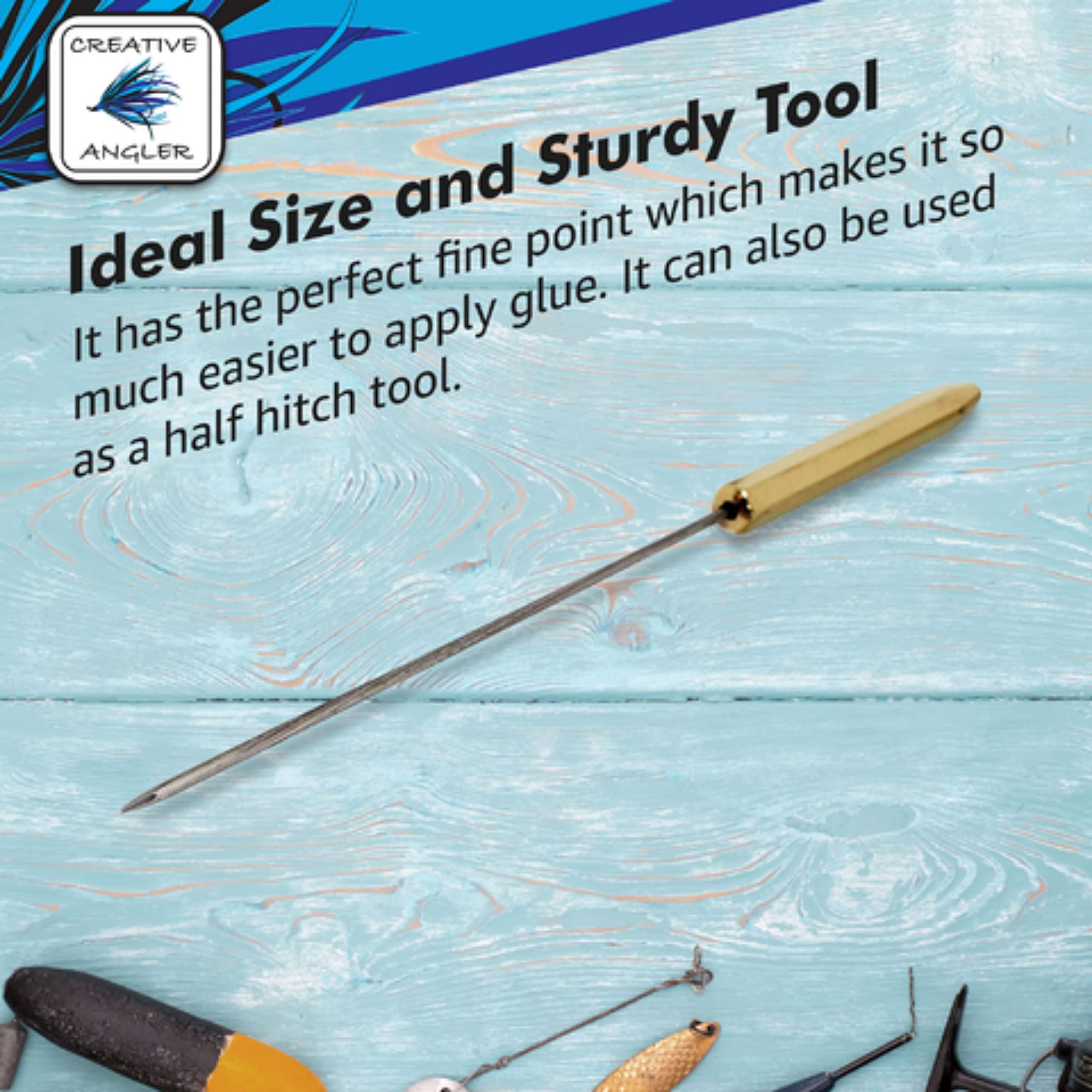 Creative Angler Bodkin Brass eye-cleaning tip helps clear hook eyes.