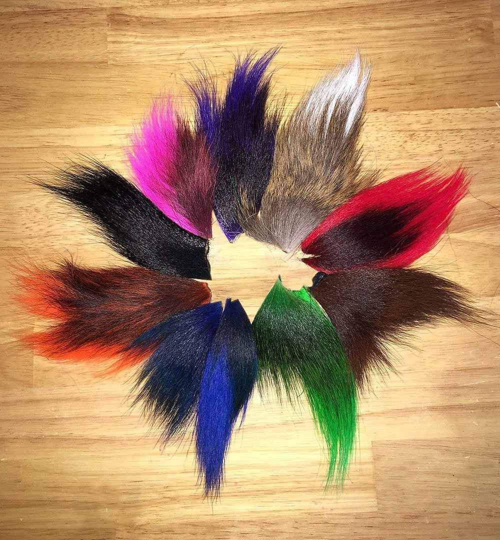 Creative Angler Bucktail Tips variety pack with 9 colors for versatile fly tying materials.