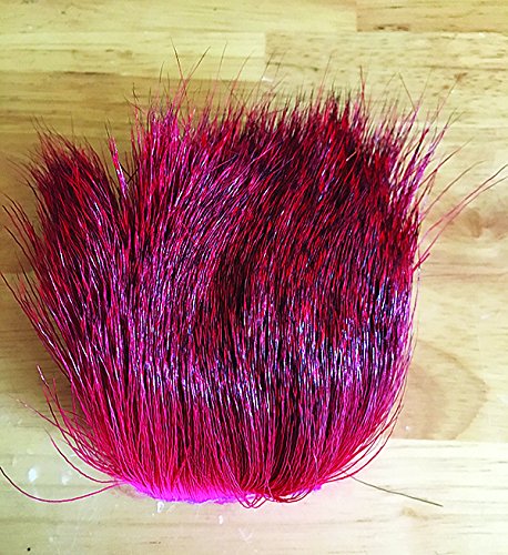 Creative Angler deer hair close-up, dyed belly hair for durable fly tying patterns