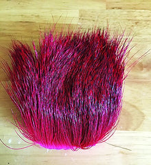Creative Angler deer hair close-up, dyed belly hair for durable fly tying patterns