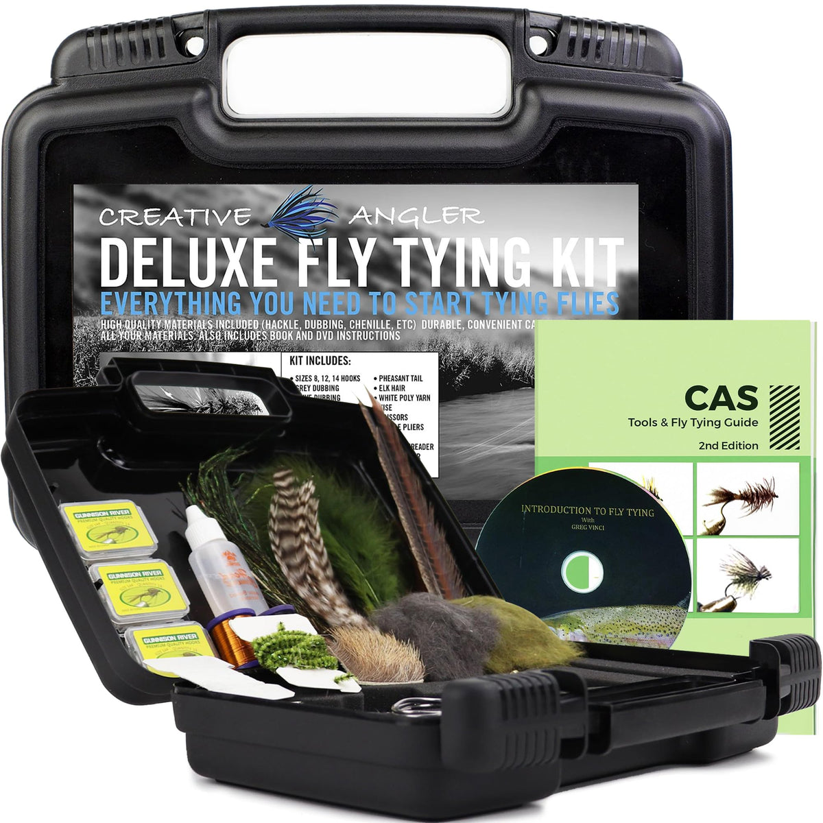 Deluxe fly tying kit cover and packaging