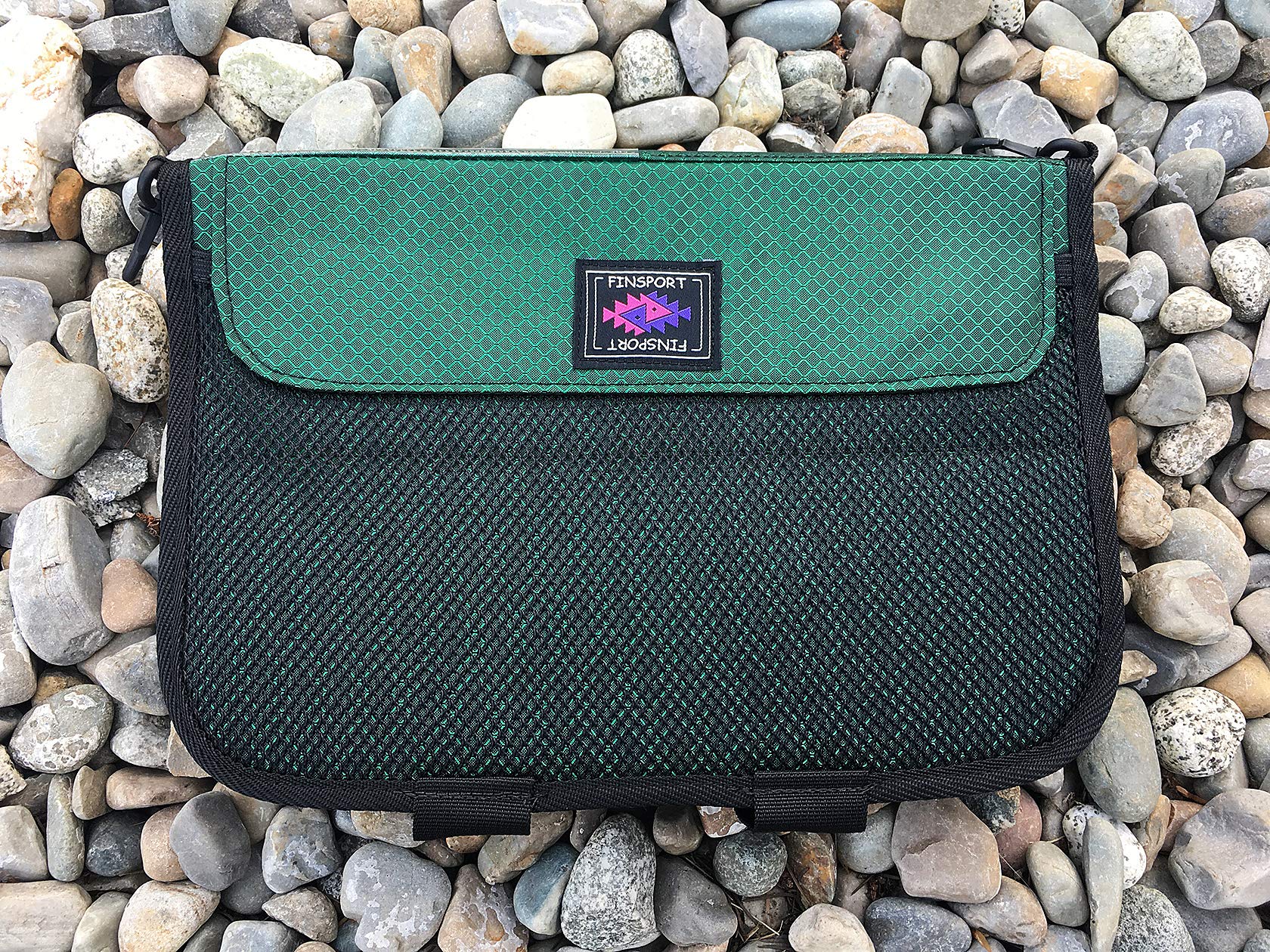 Creative Angler Finsport wallet seal insert demonstrates waterproof protection for gear.