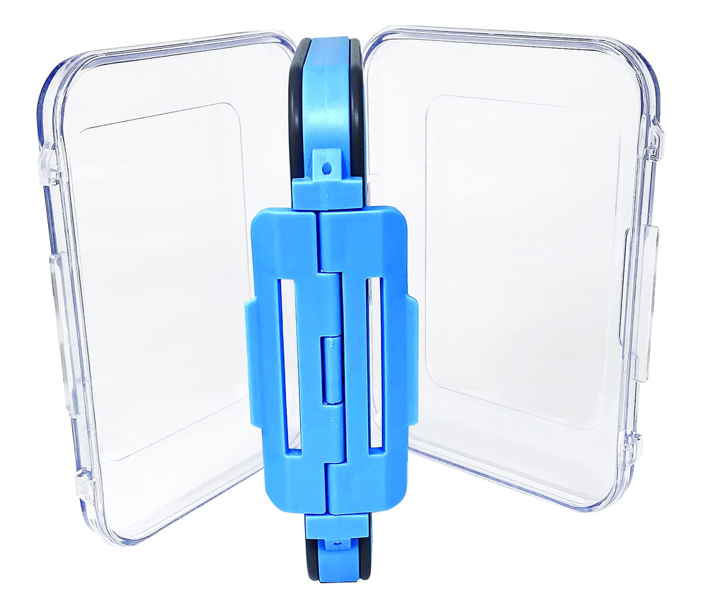 Creative Angler fly box with sturdy latch and hinge, durable outdoor storage for flies.