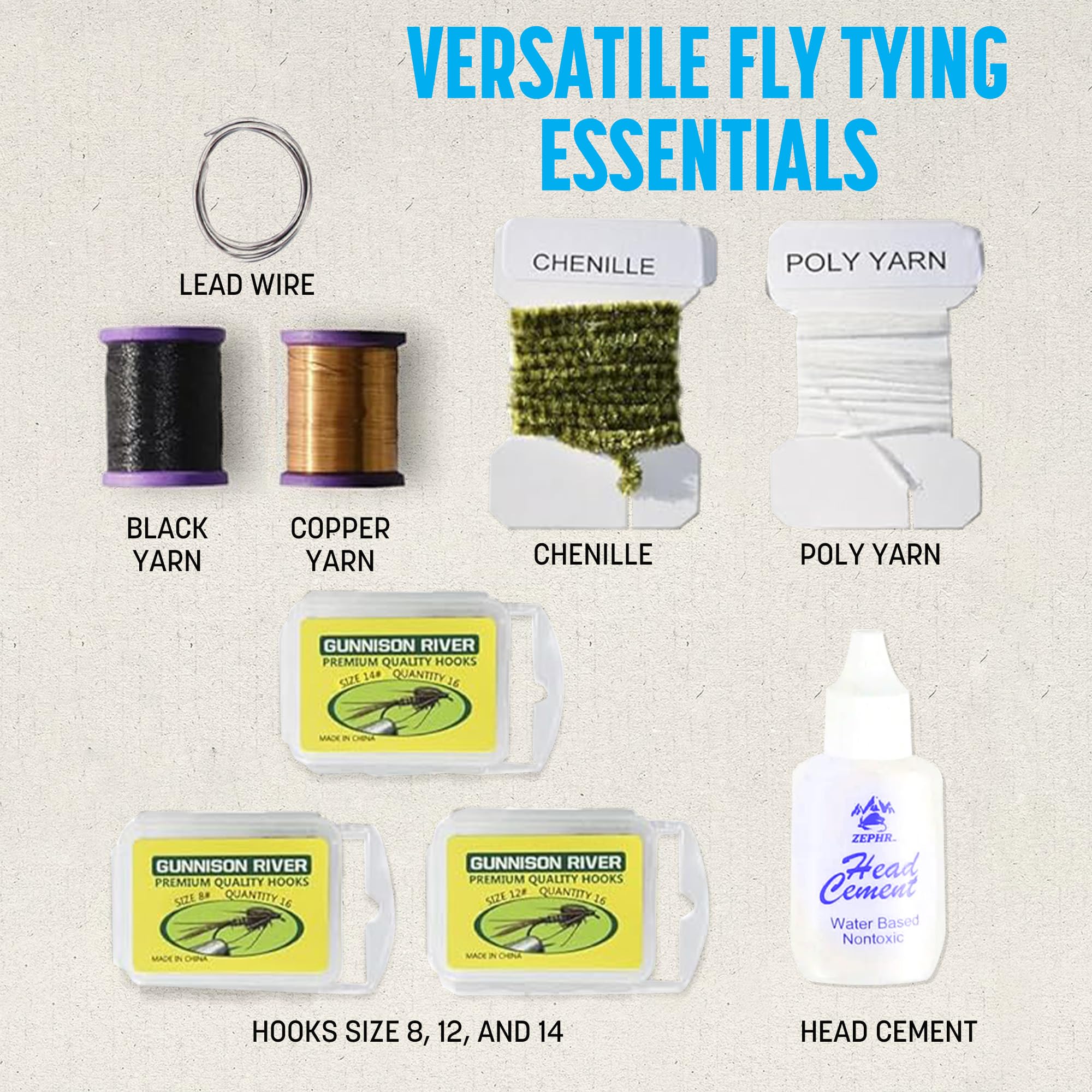 Creative Angler head cement helps flies stay intact during use.