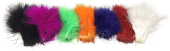 Creative Angler marabou feathers in chartreuse for lifelike tails and wings in wet flies