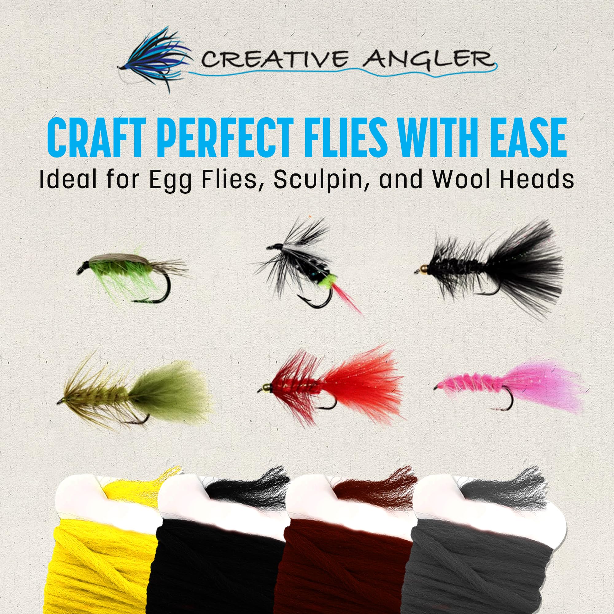 Creative Angler moisture resistant fibers holding shape during fishing scenarios.