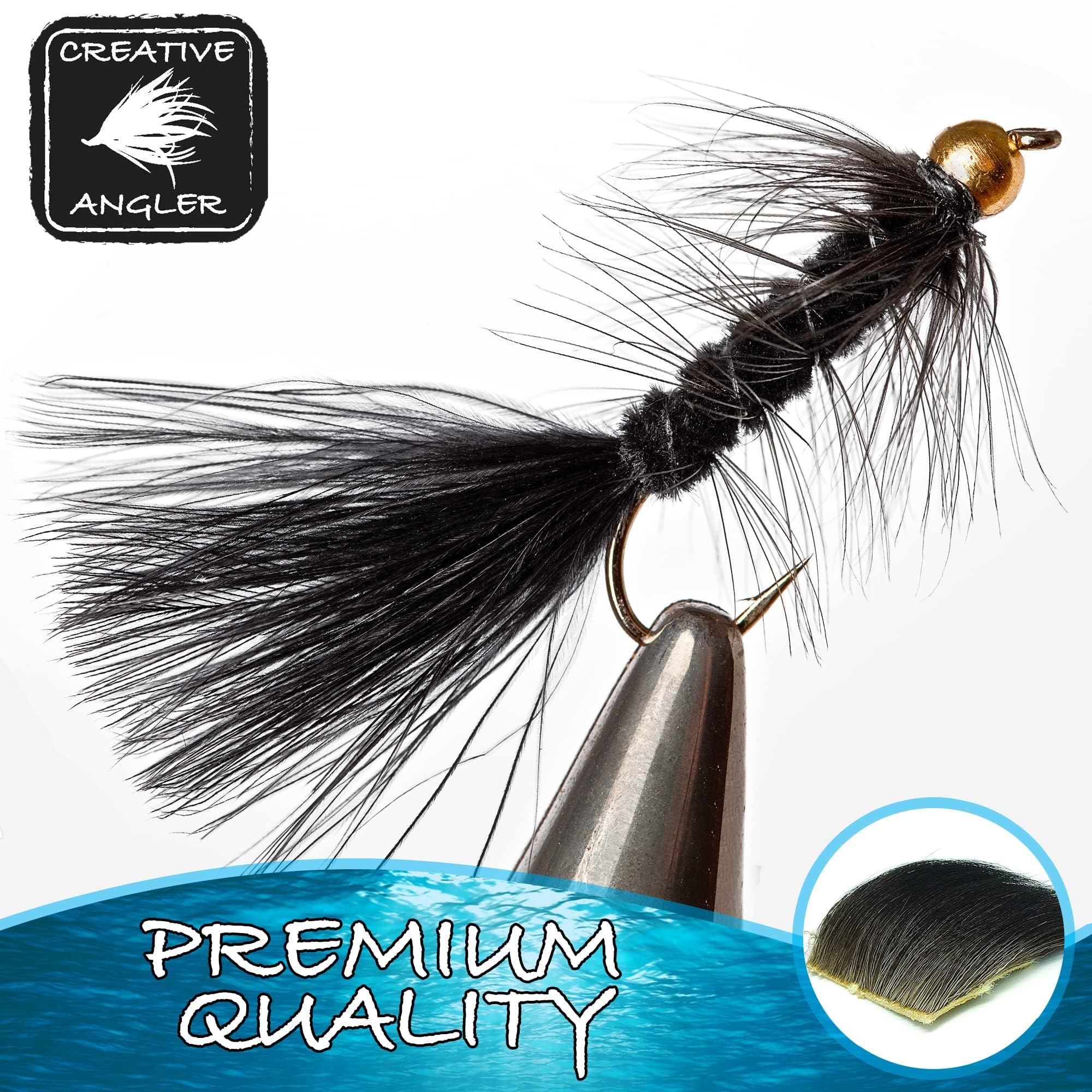 Creative Angler Moose Hair tying kit setup showing organization and accessibility