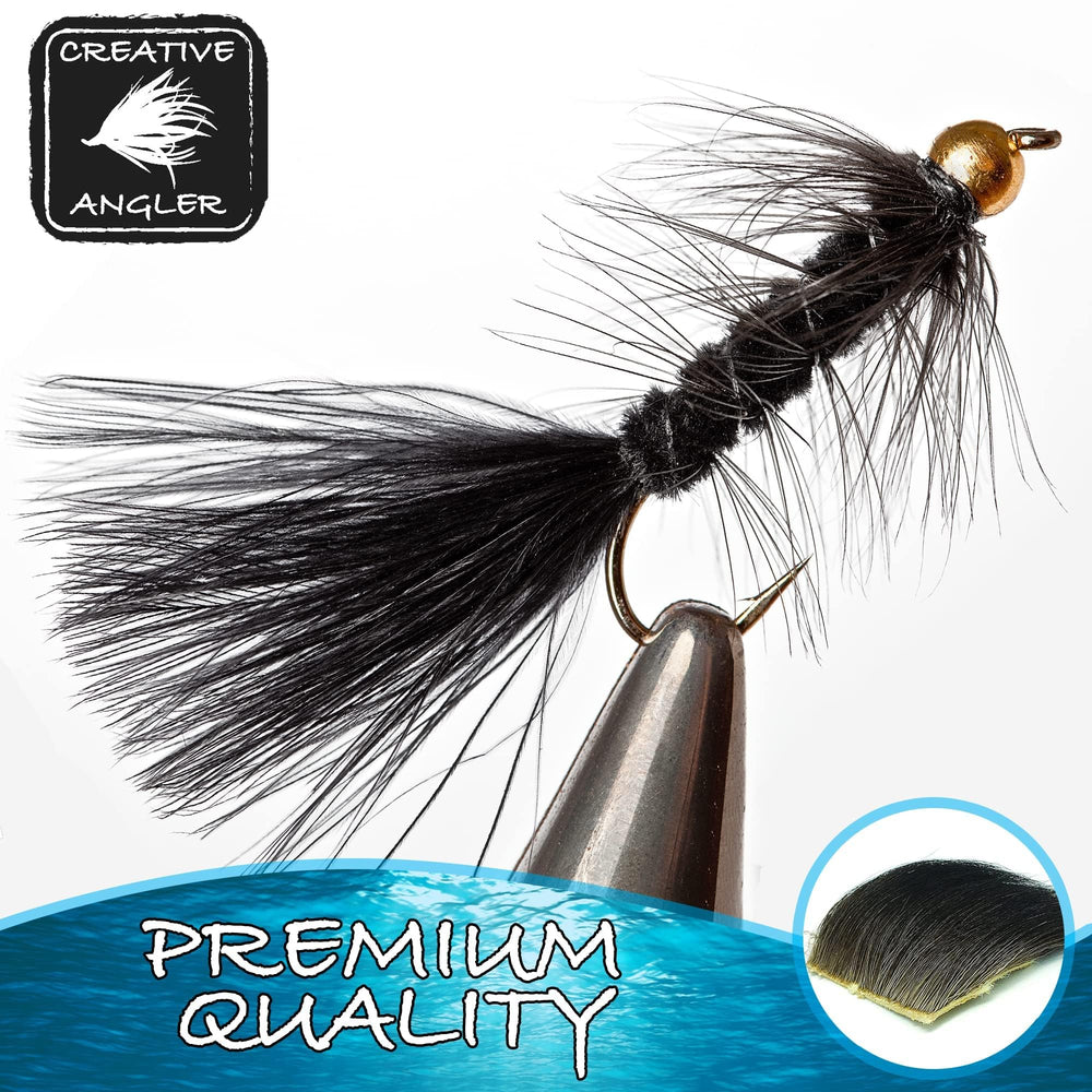 Creative Angler Moose Hair tying kit setup showing organization and accessibility