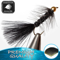Creative Angler Moose Hair tying kit setup showing organization and accessibility