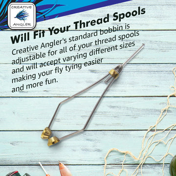 Creative Angler precision bobbin spool compatibility supports quick spool swaps for different materials.
