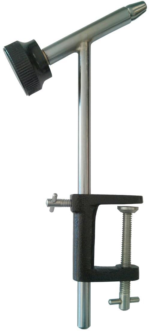 Creative Angler Wheel Vise close-up showing easy jaw adjustment for fly tying.